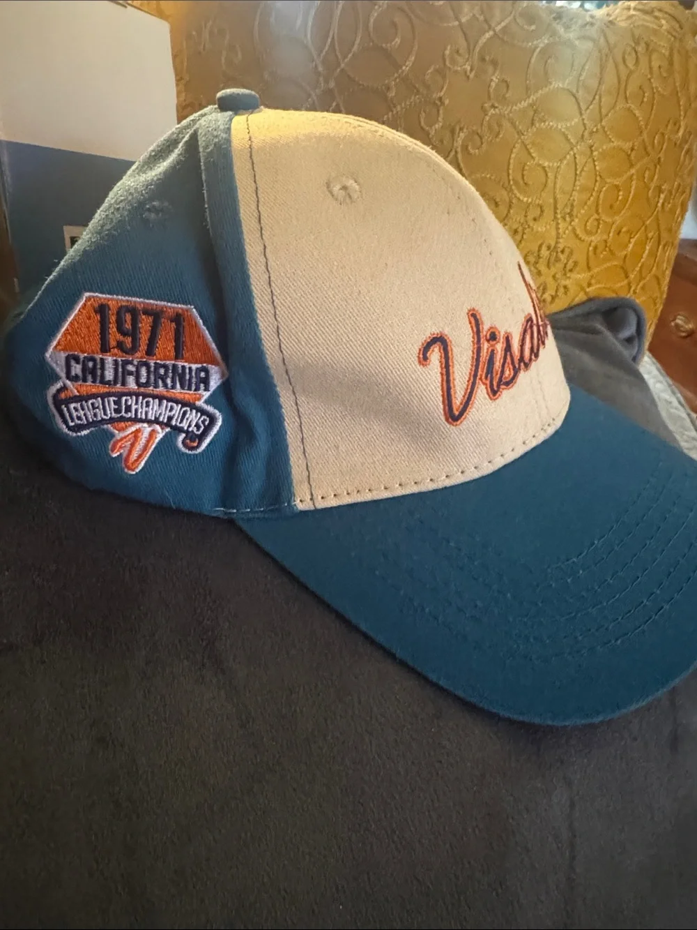 Visalia Two-Tone Teal & Cream Baseball Cap
